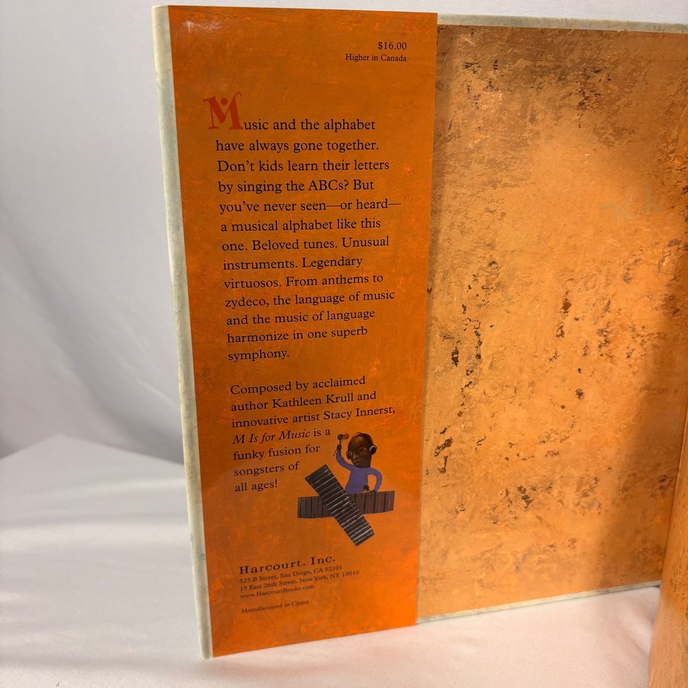 M Is for Music Kathleen Krull Stacy Innerst First Edition Hardcover 2003 - Picture 3 of 9